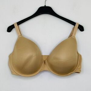 Cacique 40DD Bra Solid Tan Lightly Lined T-Shirt Underwired Full Cup NWOT BG23